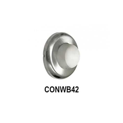 Convex Wall Stop, Satin Stainless Steel